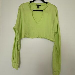 WOMEN’S FOREVER 21 CROPPED LONG SLEEVE